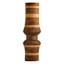 Brown Wooden Striped Vase, 13"