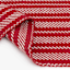Homespun Patriotic Red Twill Woven Pet Layering Rug, 24x36