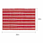 Homespun Patriotic Red Twill Woven Pet Layering Rug, 24x36