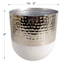 Found & Fable Silver Metal Outdoor Planter, Small