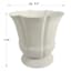 Providence Alice White Outdoor Planter, 8"
