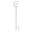 Oh Joy! Blue Metal Beverage Holder Yard Stake, 32"