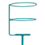 Oh Joy! Blue Metal Beverage Holder Yard Stake, 32"