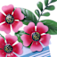 20in Flower Pot Metal Stake Pink