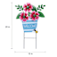 20in Flower Pot Metal Stake Pink