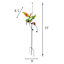 35in Wind Motion Hummingbird Stake