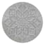Found & Fable Carved Flower Stepping Stone, 10"