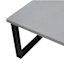 Soho Black Metal with Cement Top Patio Coffee Table