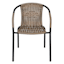 Wicker & Metal Stacking Patio Chair, Brown
