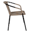 Wicker & Metal Stacking Patio Chair, Brown