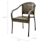 Providence Fairview Wicker Patio Dining Chair, Brown