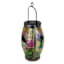 Glass Outdoor Solar Lantern with Hummingbird, 10"