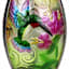 Glass Outdoor Solar Lantern with Hummingbird, 10"