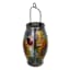 Glass Outdoor Solar Lantern with Ladybug, 10"
