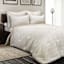 Honeybloom 3-Piece Neutral Yarn Dye Striped Comforter Set, King