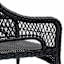 Providence Fairview Wicker Patio Armchair, Black