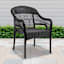 Providence Fairview Wicker Patio Armchair, Black