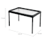Providence Fairview Wicker Patio Coffee Table, Black