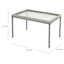 Providence Fairview Wicker Patio Coffee Table, Dove