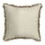Plush Bunny with Embroidered Flowers Easter Throw Pillow, 18"