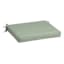 Spa Blue Premium Woven Outdoor Square Seat Cushion