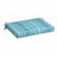 Sea Breeze Blue Premium Woven Outdoor Square Seat Cushion