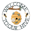 Honeybloom Welcome to Our Hive Metal Outdoor Wall Sign, 23"