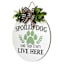 16in Wood Floral Spoiled Dog Sign