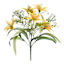 Yellow Tiger Lily & Queen Anne's Lace Bush, 18"