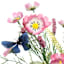 Pink Cosmos, Heather & Butterfly Bush, 20"