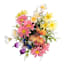 Pink Daisy & Butterfly Arrangement in Basket, 10"