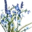 Blue Cornflower & Heather Bush, 21"