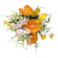 Orange Poppy & Yellow Butterfly in Basket, 10"