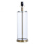 Providence Clear Glass Pillar Medium Table Lamp Base, 21"