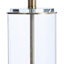 Providence Clear Glass Pillar Medium Table Lamp Base, 21"
