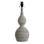 Found & Fable Gray Double Gourd Medium Table Lamp Base, 19"