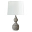 Found & Fable Gray Double Gourd Medium Table Lamp Base, 19"