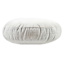 Crosby St. Grey Cotton Slub & Velvet Round Throw Pillow, 16"