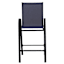 Stackable Sling Patio Barstool, Navy Blue