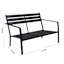 Crosby St. Grammercy Loveseat, Black