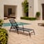 Crosby St. Grammercy Black Chaise Lounge Chair
