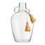 Honeybloom Clear Glass Vase with Tassels, 12.5"