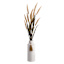 Honeybloom White Tassel Metal Vase, 16"