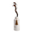 Honeybloom White Tassel Metal Vase, 13.5"