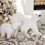 Silver Walking White Polar Bear, 28"