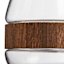 Found & Fable Wood Band Glass Vase, 7.5"
