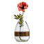 Found & Fable Wood Band Clear Glass Vase, 10"