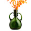 Found & Fable Green Glass Vase, 12"