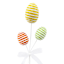 Homespun Easter Yellow, Orange & Green Egg Pick, 12"