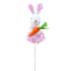 Homespun Easter Pink Bunny Pick, 12"